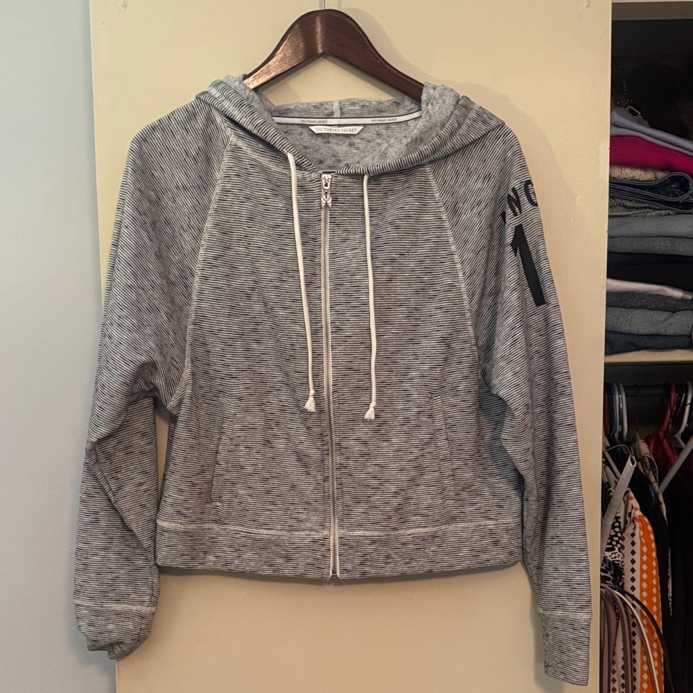 Victoria’s Secret Gray Zip-Up Hoodie